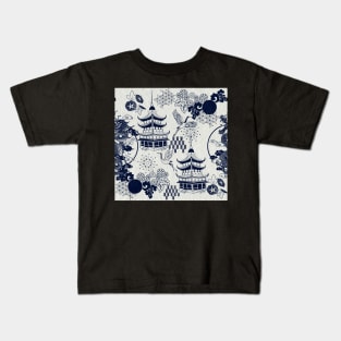 Japanese whimsical pattern Kids T-Shirt